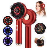 Electric Scalp Massage Brush Red Light Therapy Hair Growth Massage Comb Anti Hair Loss Liquid Oil Applicator Massager Tools