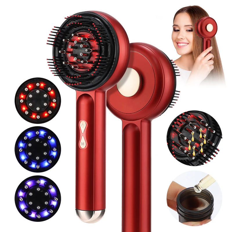 Red Light Therapy Scalp Massage Brush